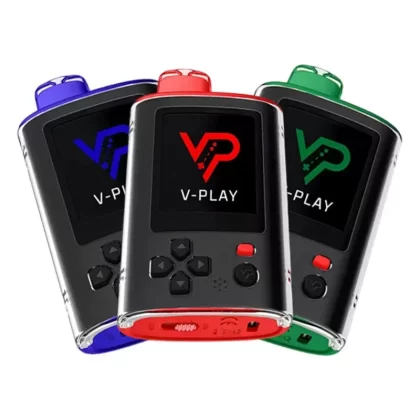 V-Play 20000 Puffs Disposable Vape - Flavors#Strawberry Fun-Ta>Blueberry Grapefruit>WTF>Bluerazz Bash>Minty Thrill>Watermelon Breeze>Merry Berry>Strawberry Blowpop>Watermelon Sour Berry>Pine
