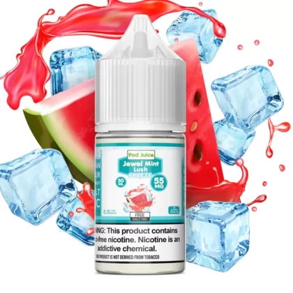 Jewel Mint Lush Freeze 30ml – Pod Juice Salt - Vape Product, Vape Product