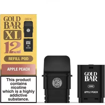 Gold Bar XL Replacement Pods - Apple Peach, Banana Ice