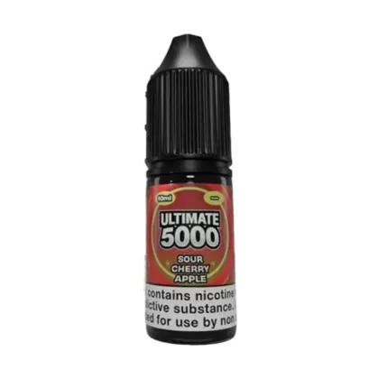 Sour Cherry Apple Saltnic vape Juice by Ultimate 5000 - 10 Pack - Strength 20mg