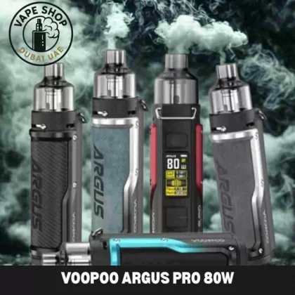 Voopoo Argus Pro 80W 3000mAh Pod System In Dubai - Carbon Fiber Black, Denim Silver (FB0D04)