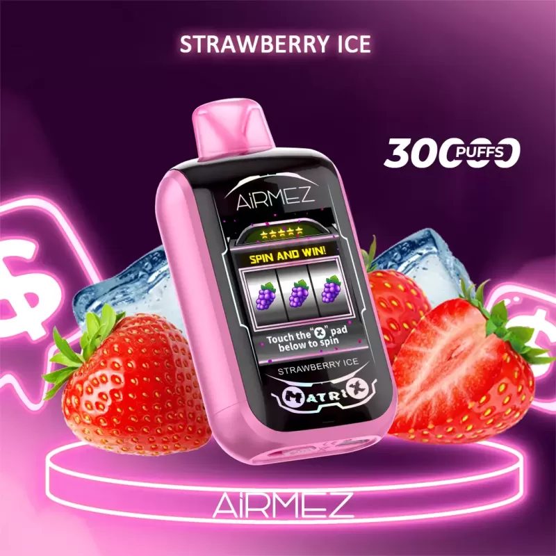 Airmez Matrix Pro 30000 Puffs – Strawberry Ice - Vape Store