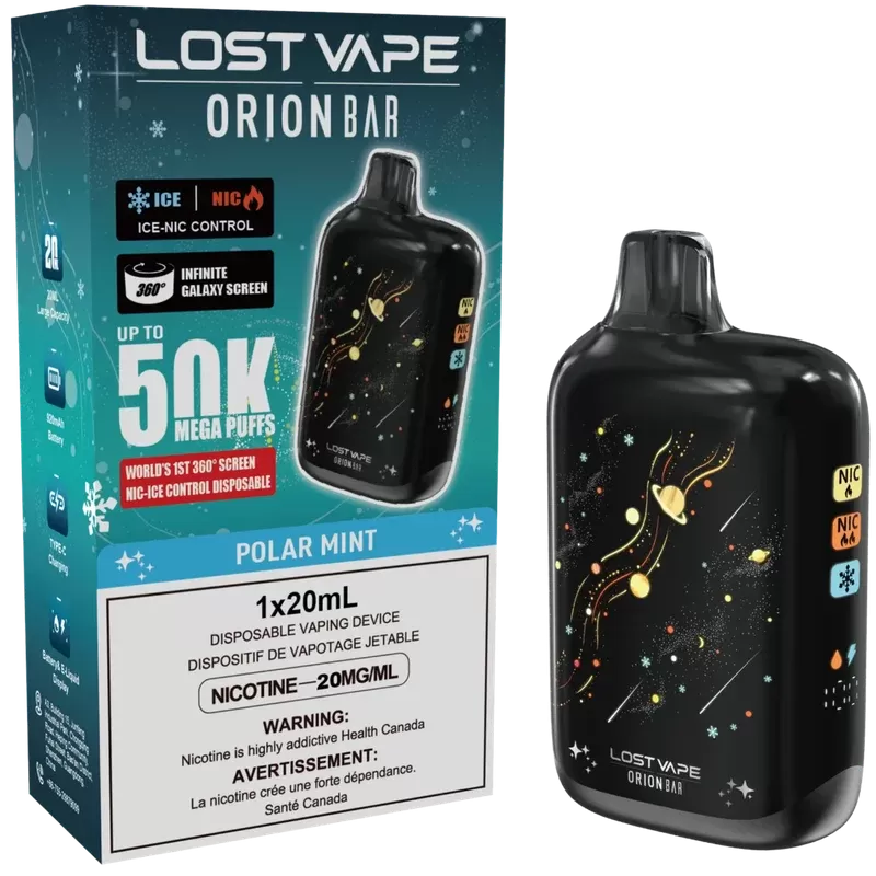 Lost Vape Orion Bar 50K Disposable Vape – Polar Mint
