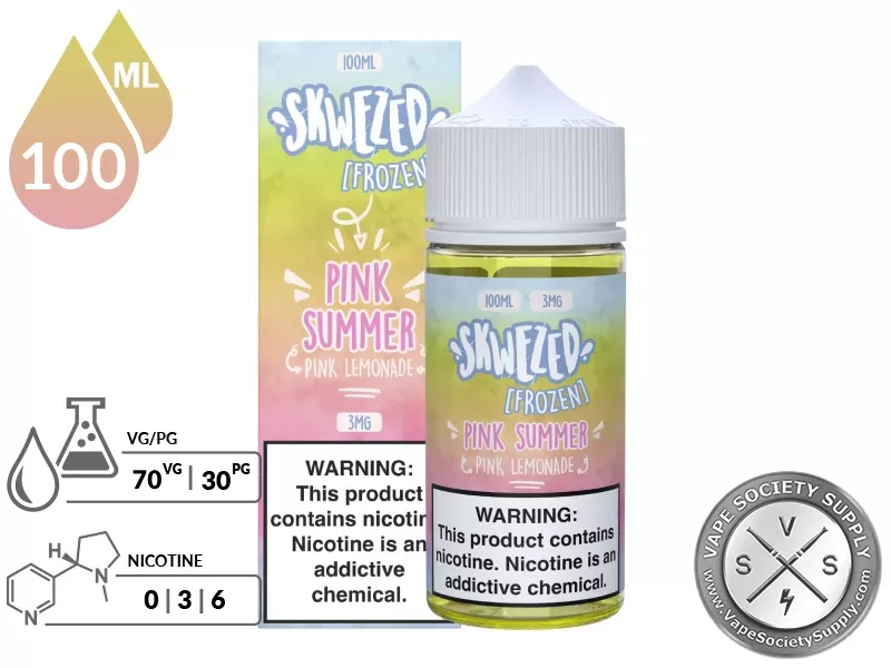 Pink Lemonade Iced SKWEZED 100ml - Image 2