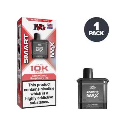 Strawberry Raspberry Ice IVG Smart Max Refill Pack - Ukecigstore