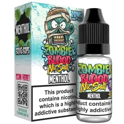 Menthol Zombie Nic Salt E Liquid by Zombie Blood