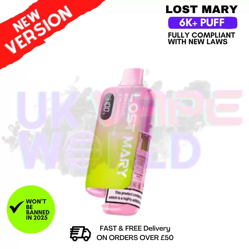 Straw Kiwi Lost Mary 6K Puff Pod Kit – Only £8.99