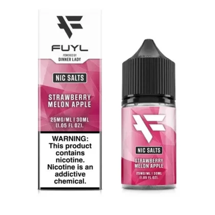 FUYL By Dinner Lady Strawberry Melon Apple Salts 30ml E-Juice - Vape Product, Vape Product