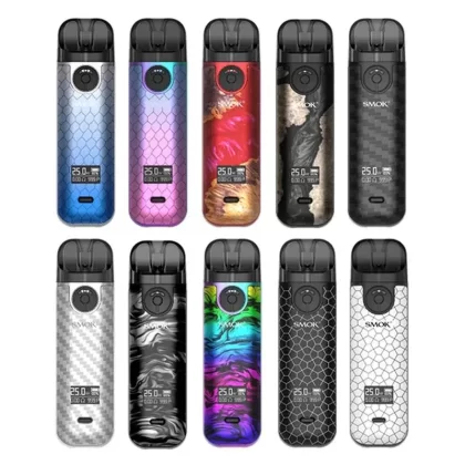 SMOK Novo 4 Kit | 25w - Black Armor, Black Carbon Fiber