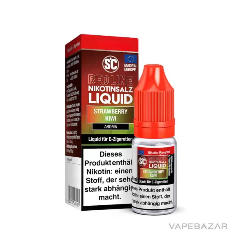 SC Red Line Nikotinsalz Liquid – Strawberry Kiwi - 20mg/ml, Nikotinfrei; Erdbeere - Image 2