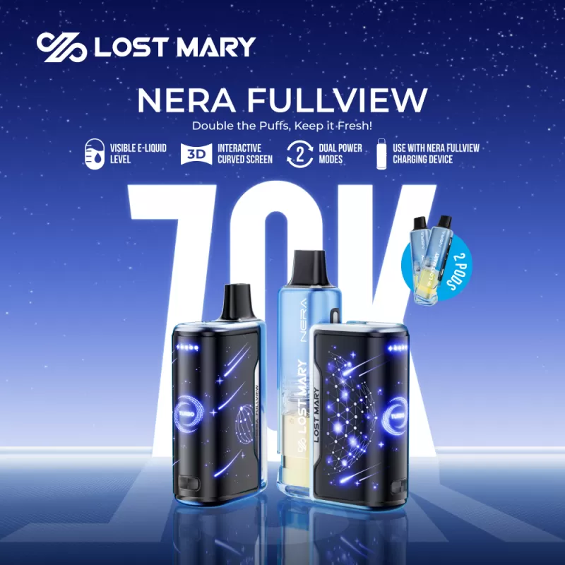 Lost Mary NERA FULLVIEW 70K Disposable KIT - 70,000 Puffs - Miami Mint