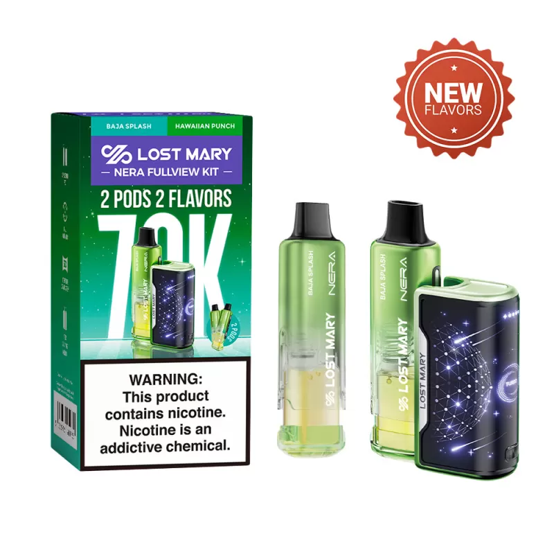 Lost Mary NERA FULLVIEW 70K Disposable KIT - 70,000 Puffs - Miami Mint - Image 2