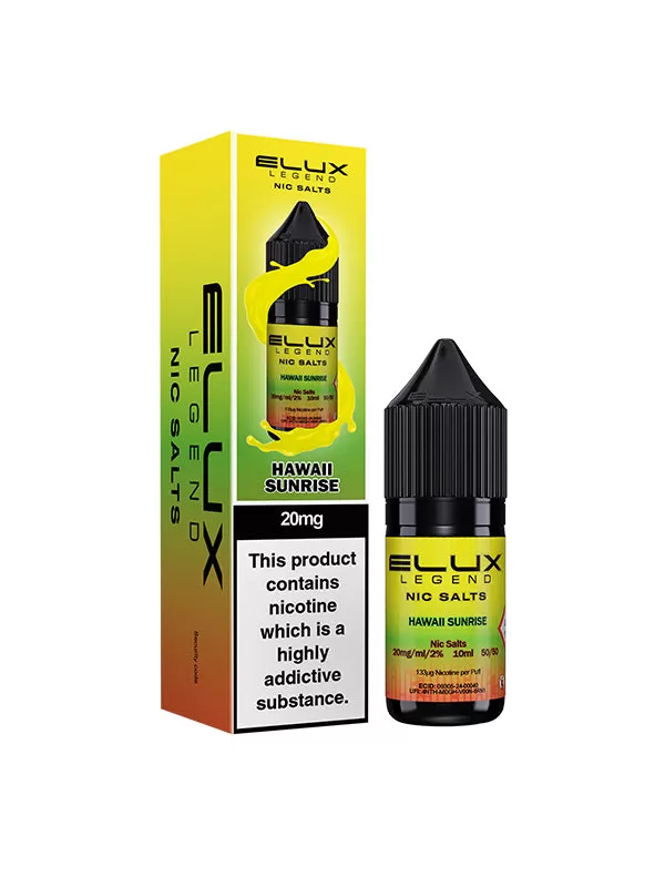 Elux Legend Hawaii Sunrise Nic Salt E-Liquids - 20mg