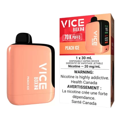Vice Box 2 Disposable Vape Device - Peach Ice - 20mg/ml