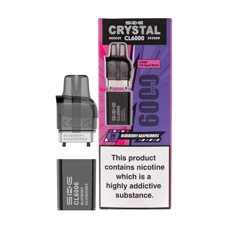 Blueberry Raspberries SKE Crystal CL6000 Pods - Ecigwizard