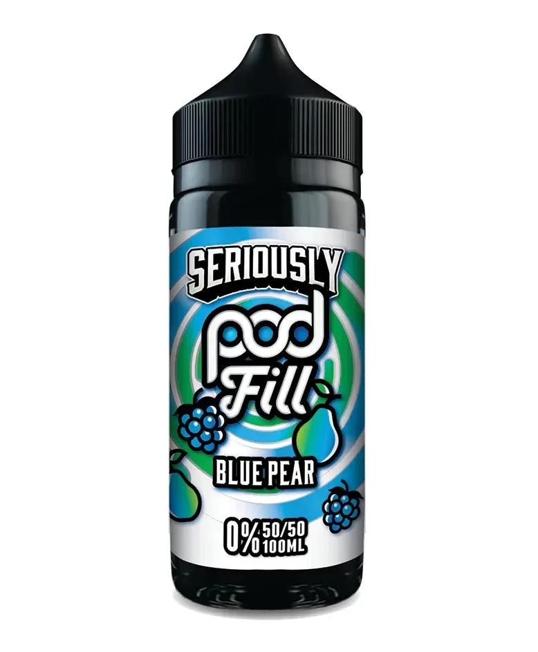 Blue Pear By Seriously Pod 50/50 Fill E-Liquid 100ml Shortfill