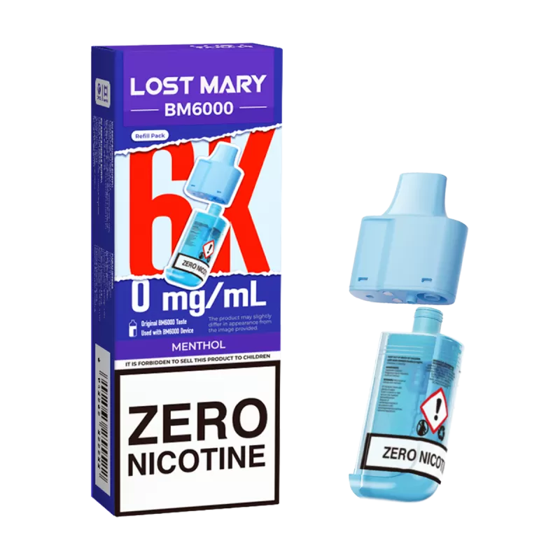 Menthol Lost Mary BM6000 Refill Pack - 20mg - Vape Product (389208) - Image 3