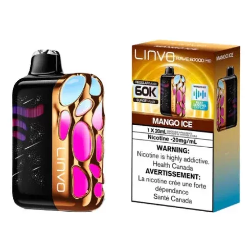 Linvo Rave 60K Disposable Vape – 20 ML – Mango Ice