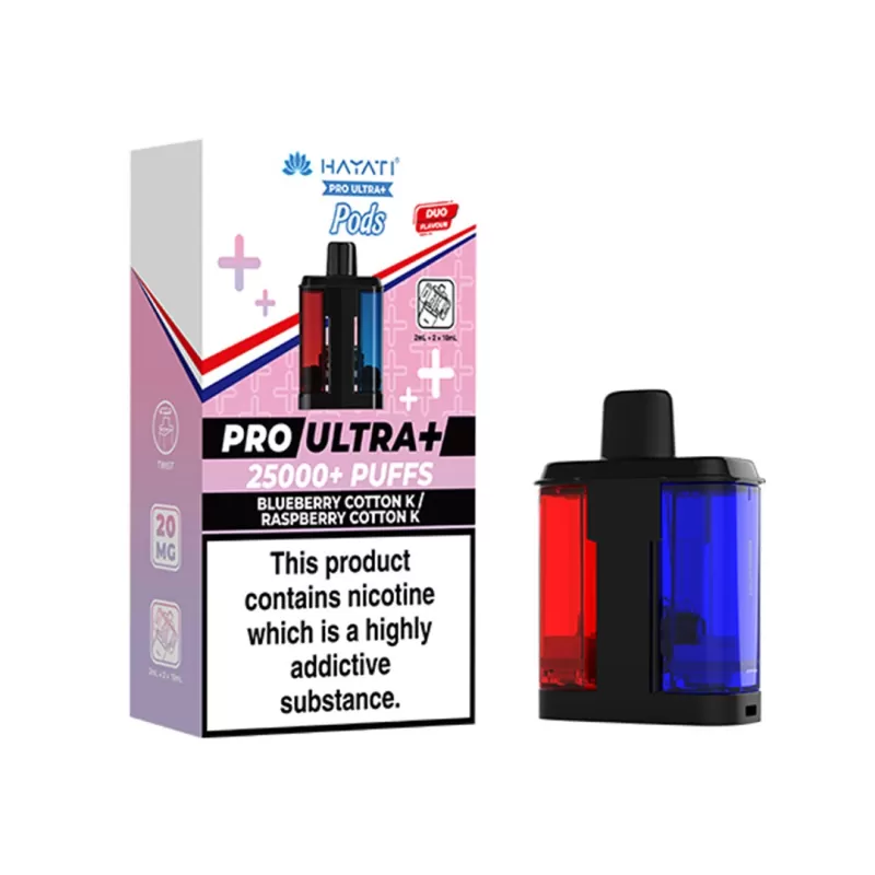 Hayati Pro Ultra Plus PODS - Cherry Ice + Peach Mango - Image 2