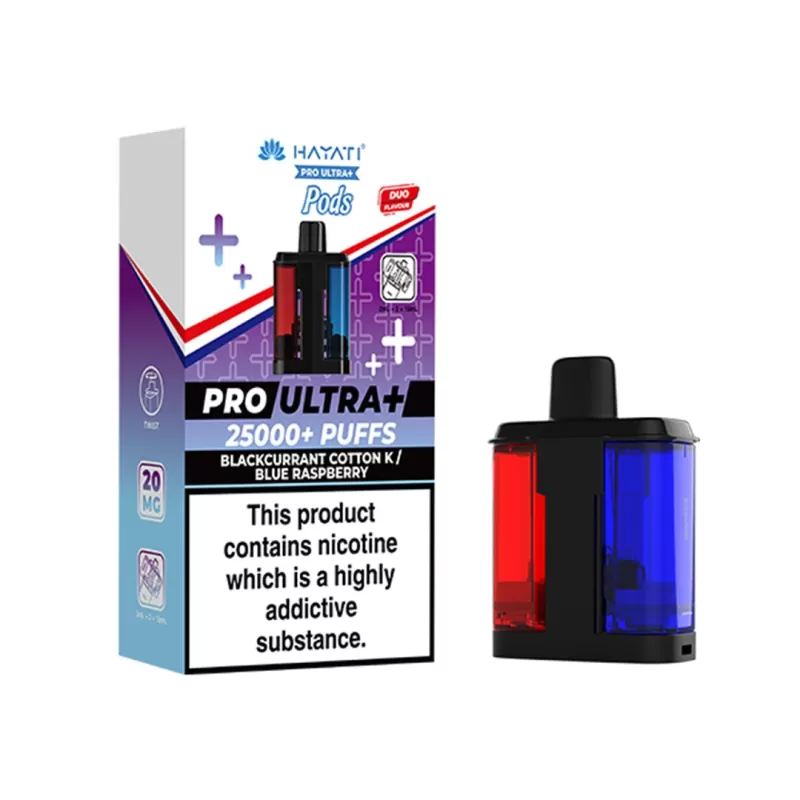 Hayati Pro Ultra Plus PODS - Cherry Ice + Peach Mango - Image 3