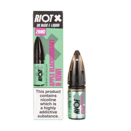Apple Blackcurrant & Kiwi Nic Salt E-Liquid by Riot Squad X