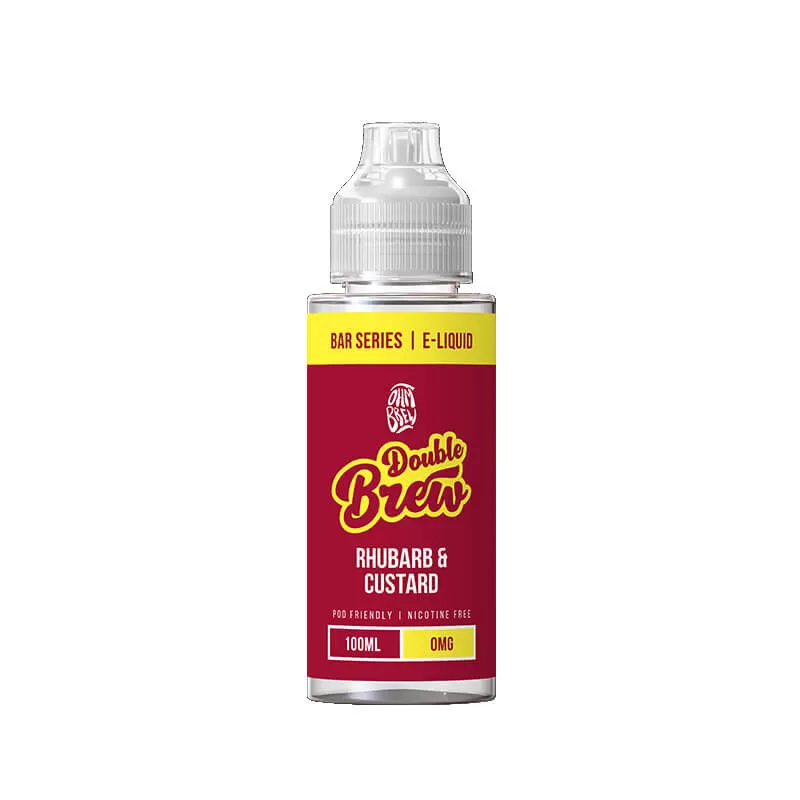 Ohm Brew Double Brew Rhubarb & Custard 100ml Shortfill - Vapestore Co
