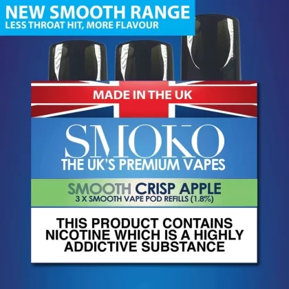 VAPE - CRISP APPLE 1.8% – SMOOTH VAPE POD REFILLS