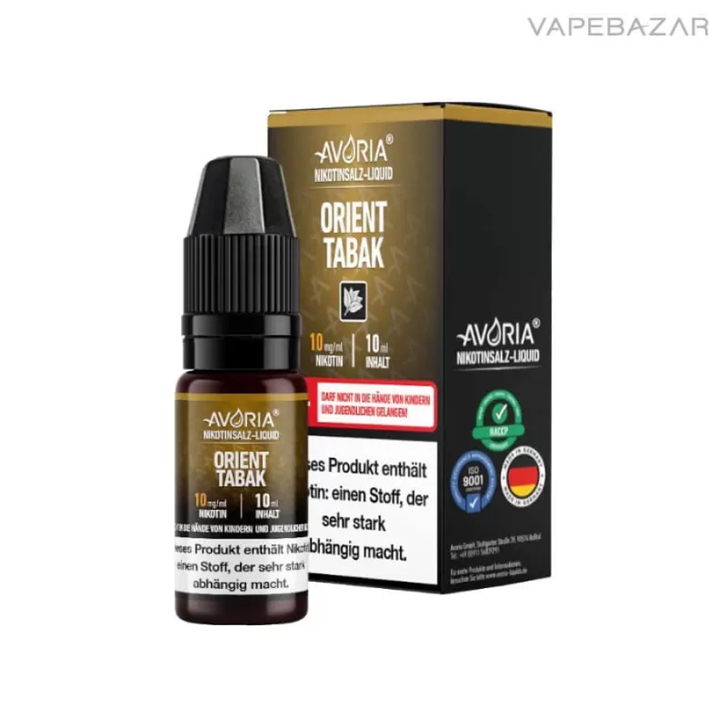 Avoria Nikotinsalz Liquid – Orient Tabak - Vapebazar