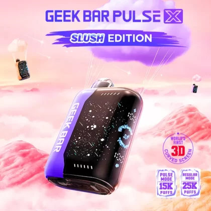 Geek Bar Pulse X 25K Puff "Slush Edition" Disposable Device – 25000 Puffs - Wild Cherry Slush
