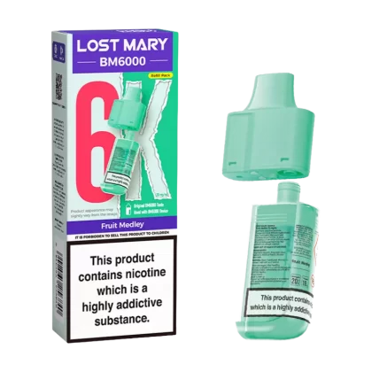 Fruit Medley Lost Mary BM6000 Refill Pack - 20mg - Vape Product (385BF3)