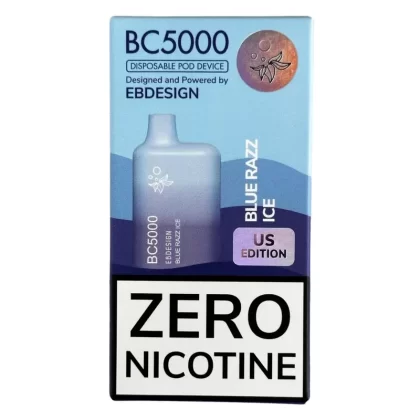Zero Nicotine – BC5000 – Blue Razz Ice – EBCreate - Ejuicewarehouse