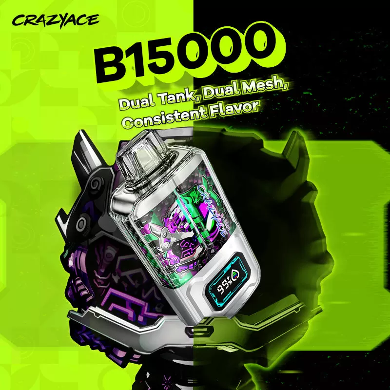 CRAZYACE B15000 Disposable Device – 15000 Puffs - Mixed Berry