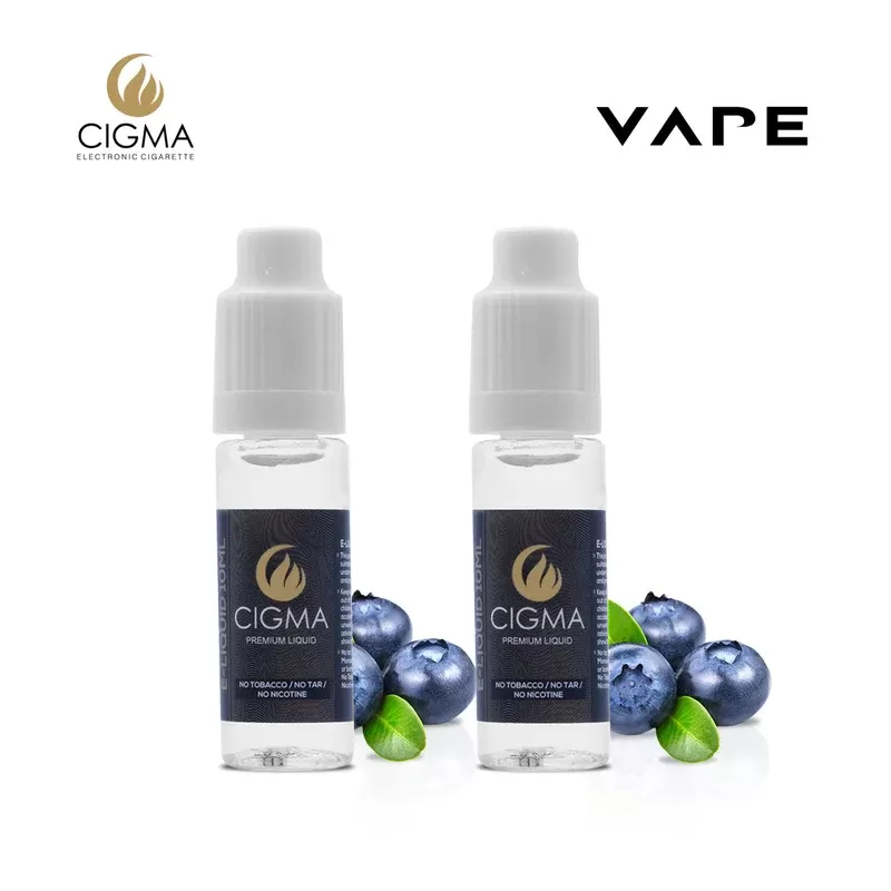 Cigma e-Liquid – Blueberry 0mg 10ml Bottle x 2 Pack | Cigee