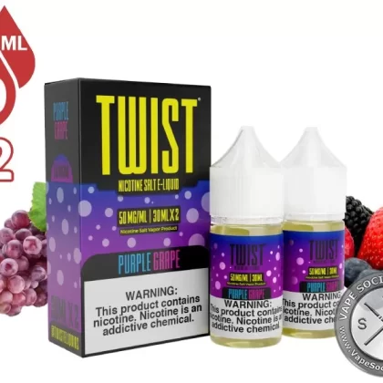 Purple Grape by Twist Salt 60ml - Vape Product, Vape Product