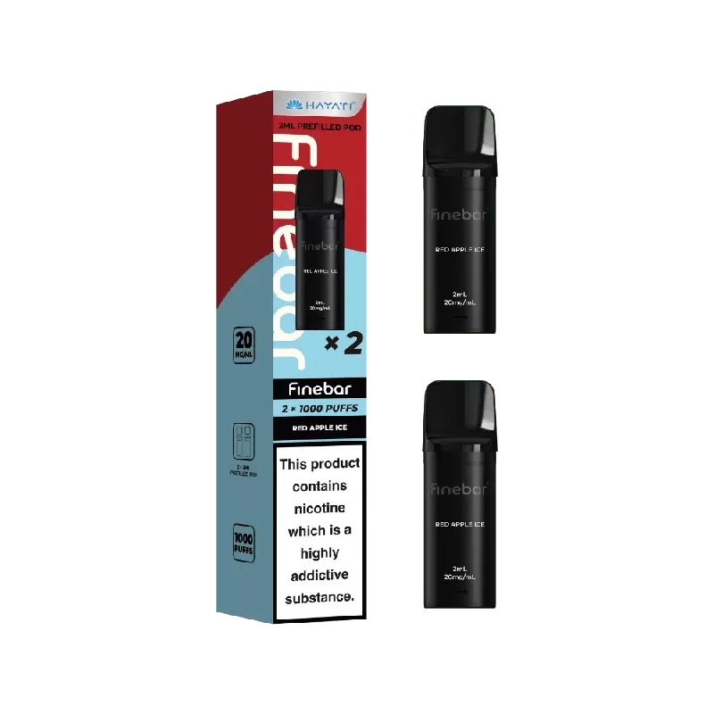 Hayati Finebar Prefilled Pods Red Apple Ice