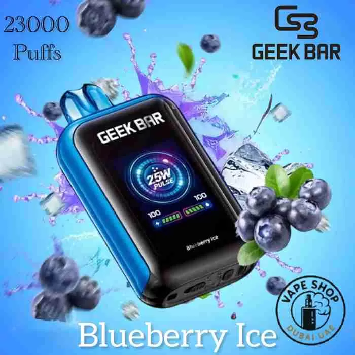 GEEKBAR Watt 23000 Puffs 50mg Nicotine - Vape Product, BOX OF 10 PCS; Blueberry Ice, Grape Ice - Image 2