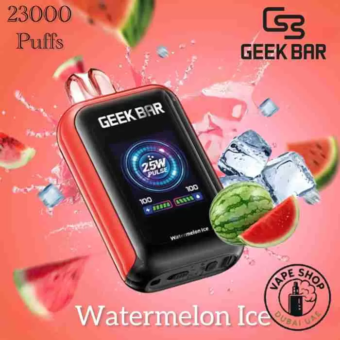 GEEKBAR Watt 23000 Puffs 50mg Nicotine - Vape Product, BOX OF 10 PCS; Blueberry Ice, Grape Ice - Image 3