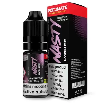 Nasty Pod Mate Salt Lychee Nic Salt E-Liquid - 10mg