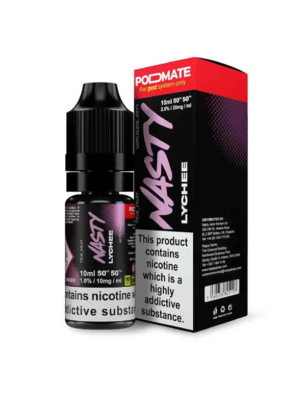 Nasty Pod Mate Salt Lychee Nic Salt E-Liquid - 10mg