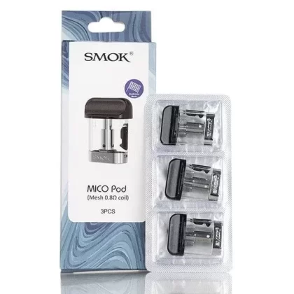 SMOK Mico Replacement Pods - 1.0ohm MICO Regular Coils, 1.4ohm MICO Ceramic Pod