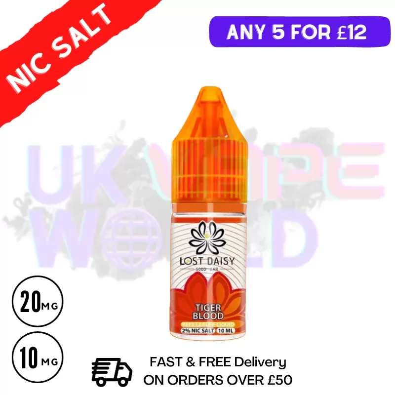Tiger Blood LOST Daisy Nic Salt 10ML eLiquid