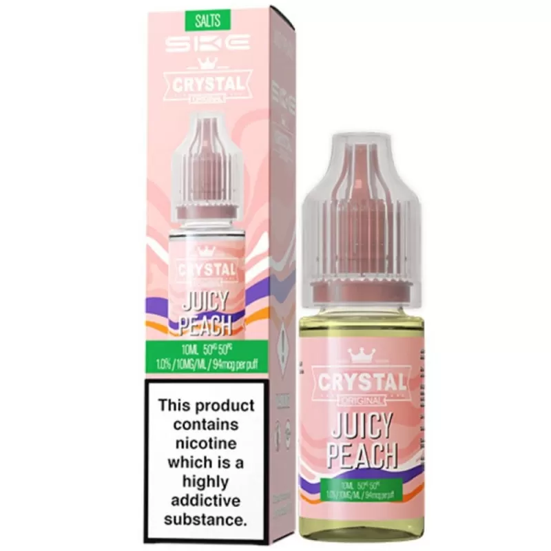 Juicy Peach Nic Salt E-Liquid Original Series by SKE Crystal (10ml)