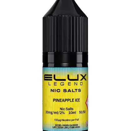 Elux Legend Pineapple Ice Nic Salt Vape Juice - 10mg