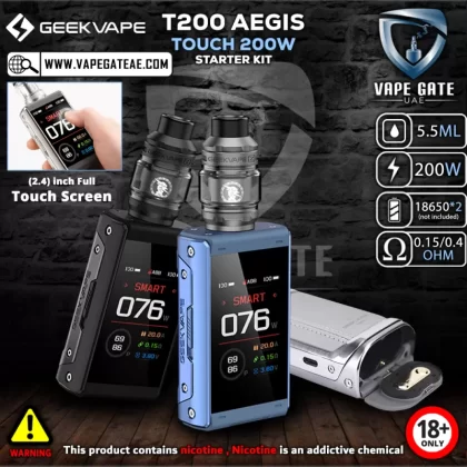 GEEKVAPE T200 AEGIS TOUCH 200W STARTER KIT - Black - Onlinevapegate