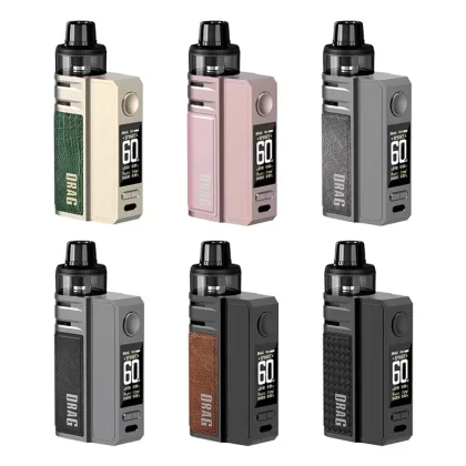 VOOPOO Drag E60 Pod Mod Kit - Color#Golden>Pink>Gray>Black>Coffee>Carbon Fiber