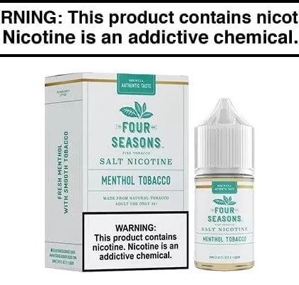 MENTHOL TOBACCO BY FOUR SEASONS SALTS 30ML - Vapejuice