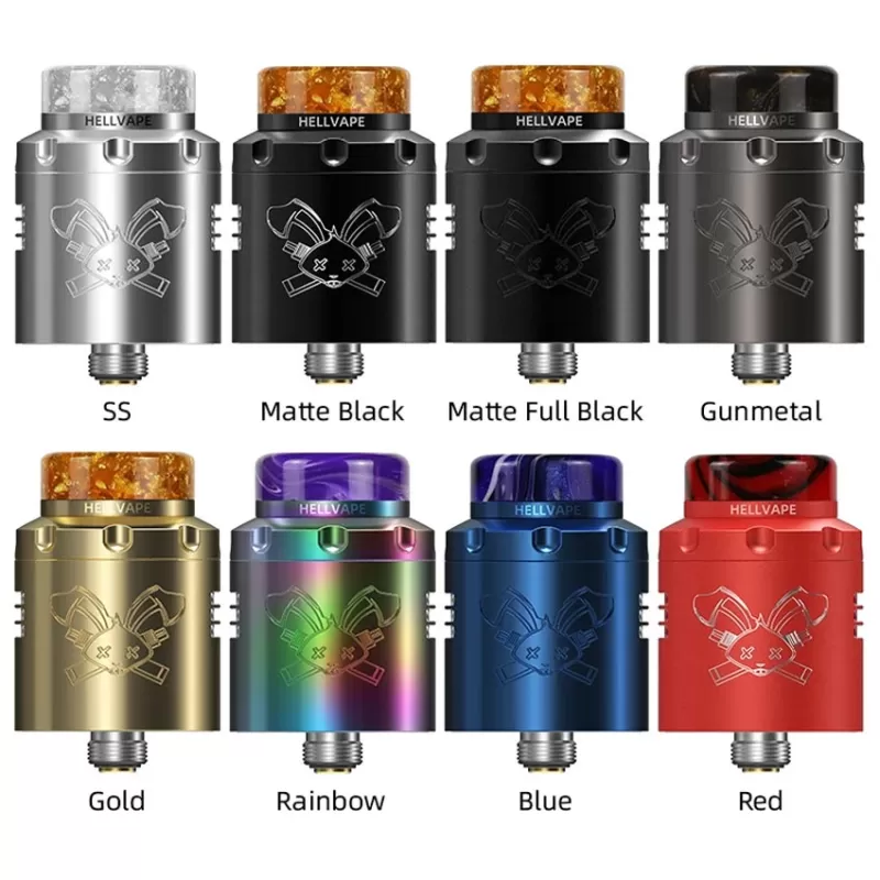 Hellvape Dead Rabbit 3 RDA Tank Atomizer - Gunmetal Carbon Fiber - Image 3