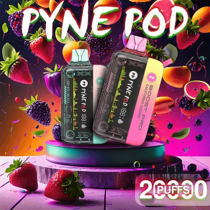 Pyne Pod Boost Pro - Rechargeable Disposable Vape (20,000 Puffs) - Mango Passionfruit / 50 mg - Image 2