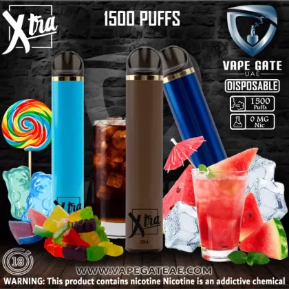 PUFF XTRA Disposable Vaporiser - 1500 puffs (0 mg)