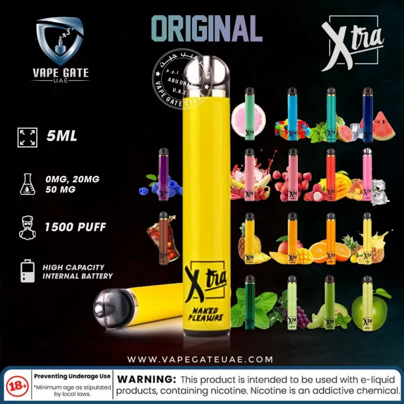 PUFF XTRA Disposable Vaporiser - 1500 puffs (0 mg) - Image 2